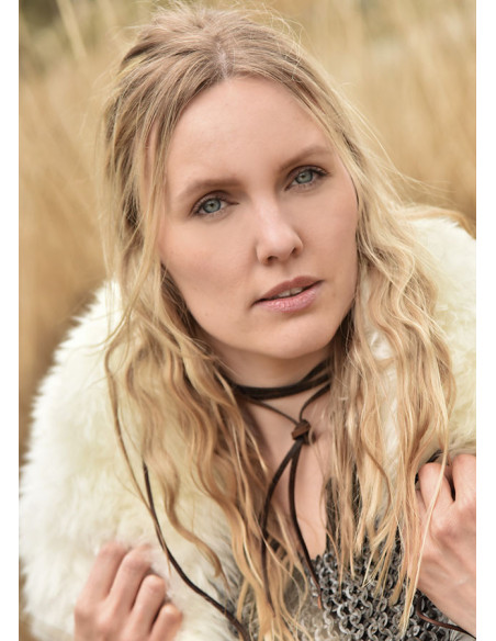 Ombreira Viking em pele de cordeiro,...