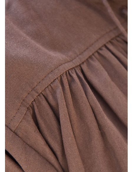 Camisa de verão medieval com mangas...