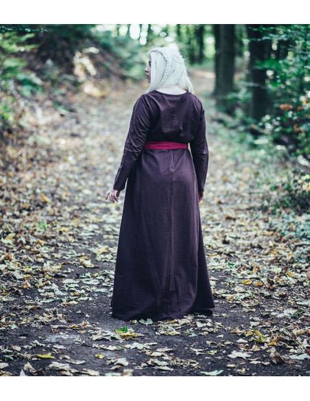 Cinto longo de algodão vermelho medieval