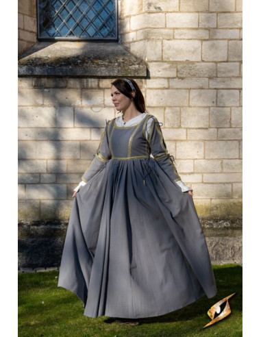 Vestido Medieval Lucrecia Storm Grey