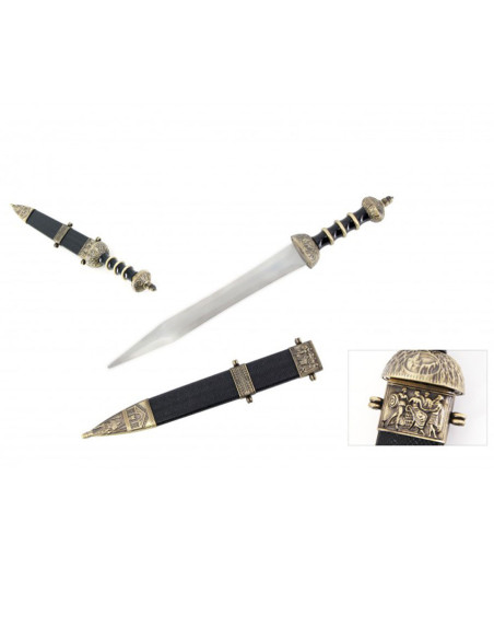 Espada infantil de bainha negra de...