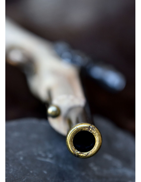 Pistola de pederneira inglesa,...