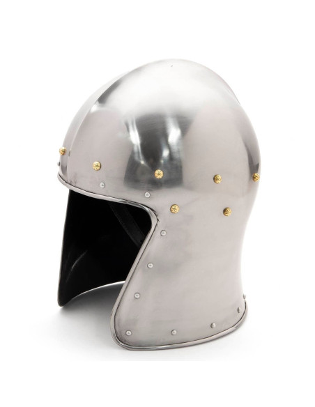 Capacete medieval tipo Barbuta sem...