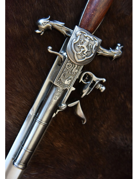 Pistola alemã, tipo adaga, século XVIII