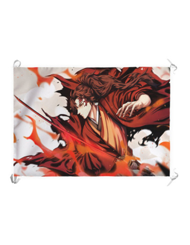 Yoriichi Tsugikuni Demon Banner-Bandeira (70x100 cms.)
 Material-Cetim