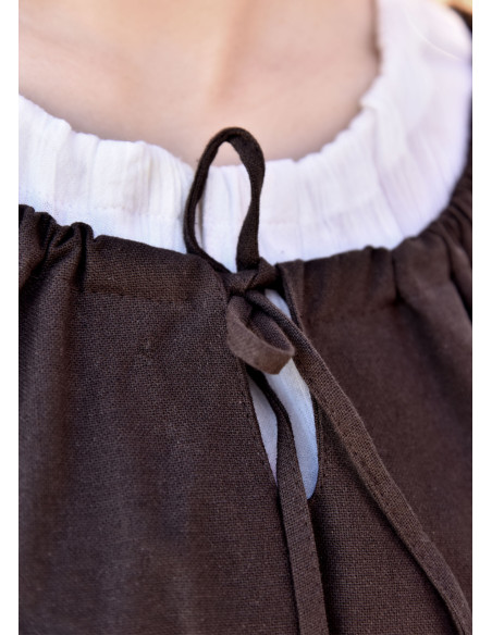 Vestido medieval Ana, castanho