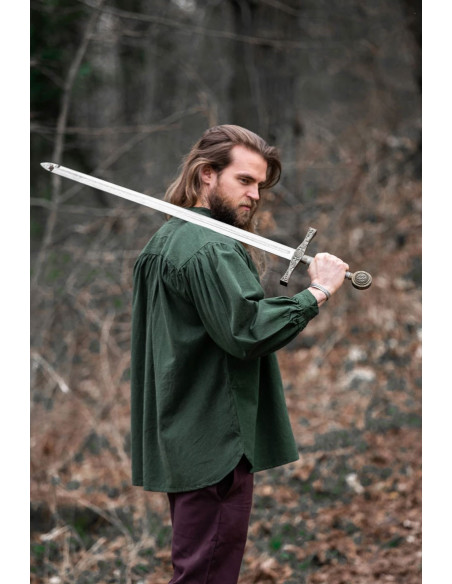 Camisa medieval com laços modelo...