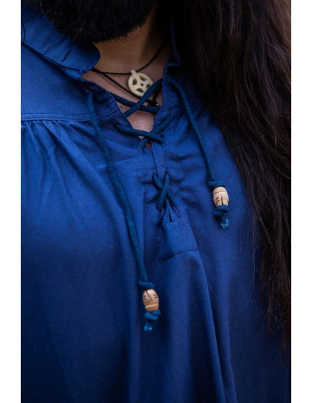 Friedrich camisa medieval azul com laços
