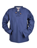 Camisa medieval azul para menino, Colin