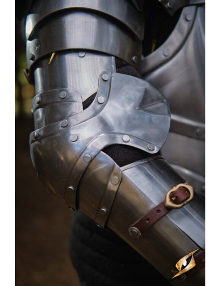 Protetores de braço de aço polido...