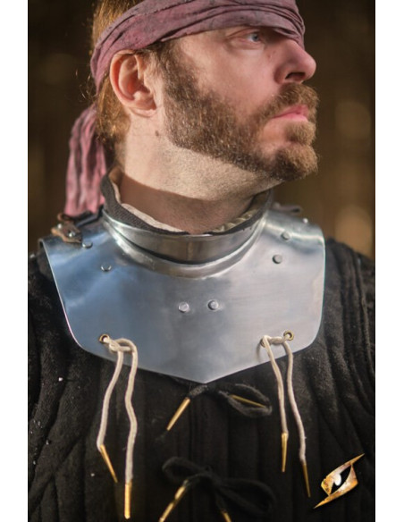 Gorget em aço polido série Captain,...