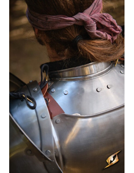 Gorget em aço polido série Captain,...