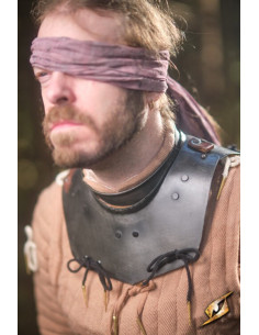 Gorget em aço preto série Captain, Epic Armory