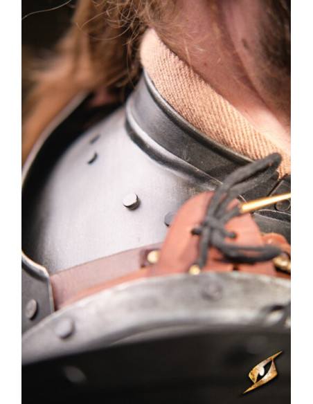 Gorget em aço preto série Captain,...