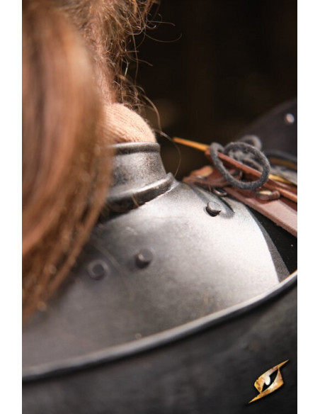 Gorget em aço preto série Captain,...