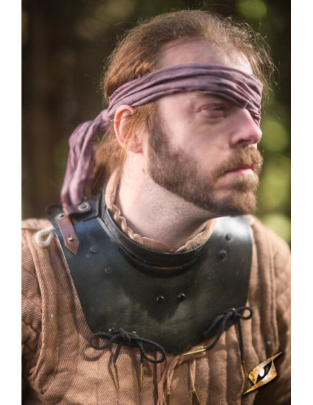 Gorget em aço preto série Captain,...