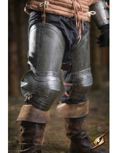 Protetores de perna de aço preto da série Captain, Epic...