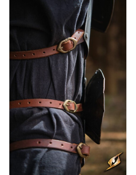 Protetores de perna aço polido...