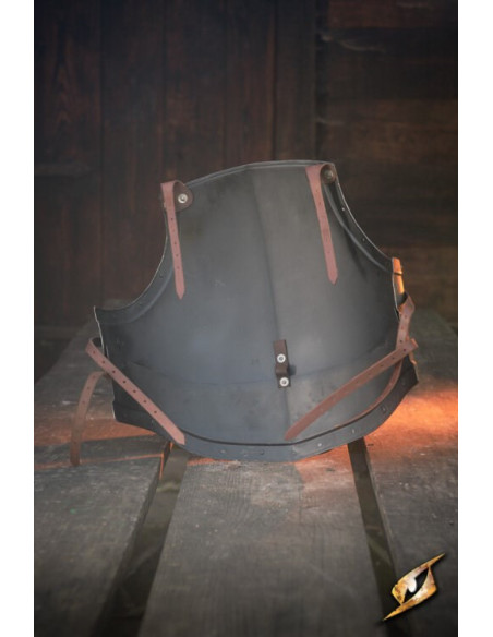 Peitoral de aço polido da série...