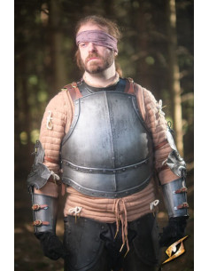 Peitoral de aço escuro da série Captain, Epic Armory 2