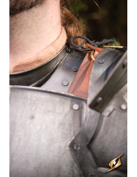 Peitoral de aço escuro da série...