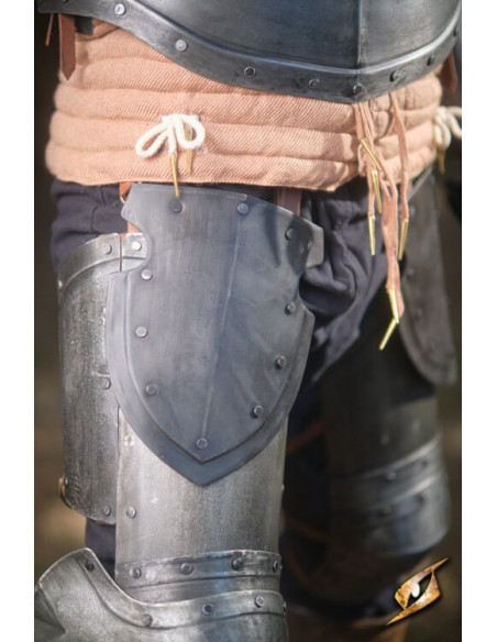 Conjunto completo em aço escuro da...