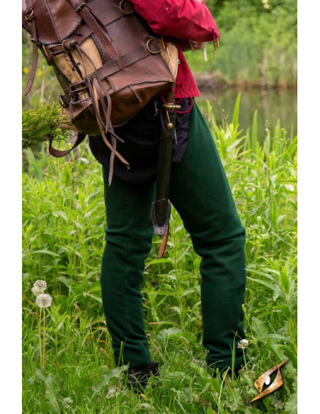 Leggings vintage de lã na cor Hunter...