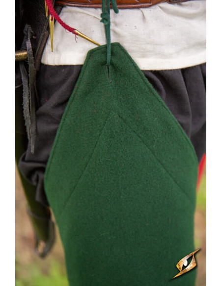 Leggings vintage de lã na cor Hunter...