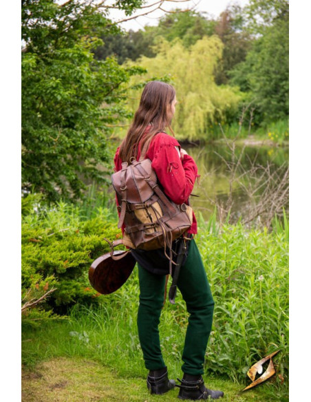 Leggings vintage de lã na cor Hunter...