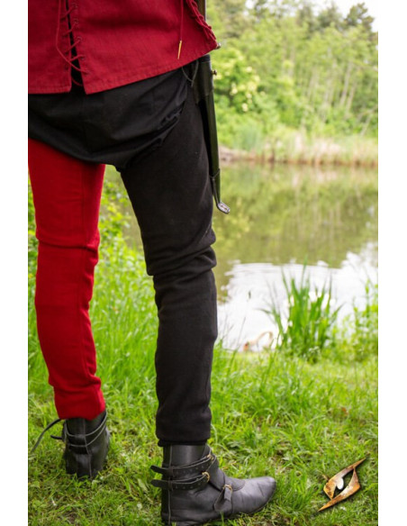 Legging vintage épica de lã preta