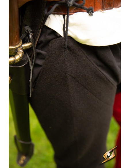 Legging vintage épica de lã preta