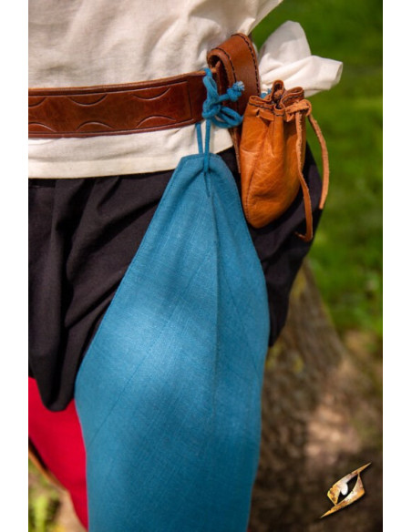 Leggings vintage de algodão azul...