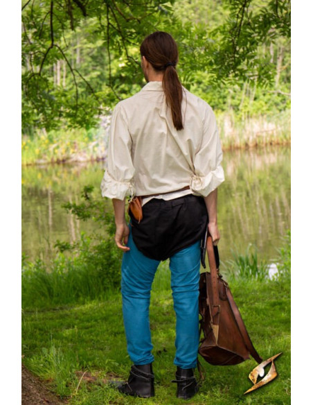 Leggings vintage de algodão azul...