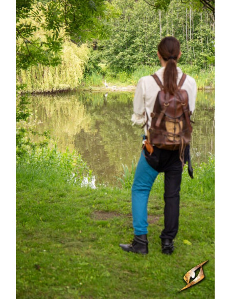 Leggings vintage de algodão azul...