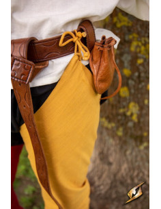 Calça de época em algodão na cor Amarelo Grifo 2