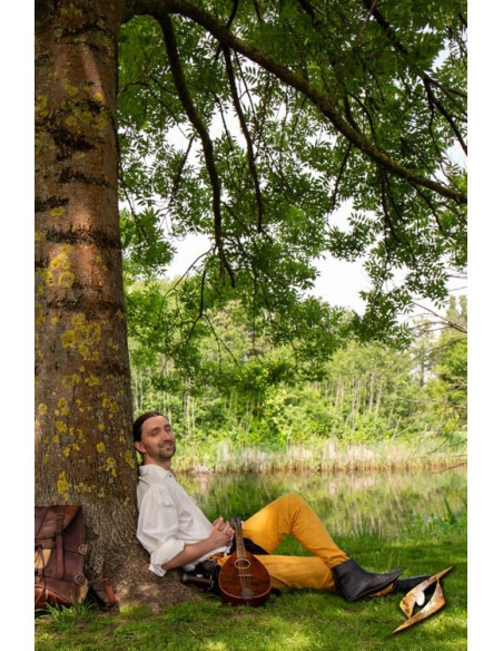 Leggings vintage de algodão em...