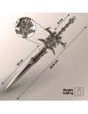 Espada em miniatura de World of Warcraft Frostmourne com suporte