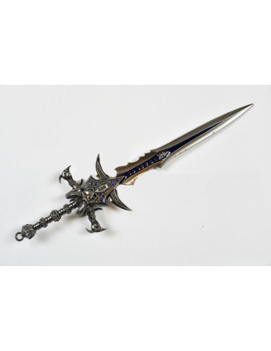 Espada em miniatura de World of Warcraft Frostmourne com suporte