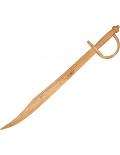Espada de pirata de madeira, 76 cm.