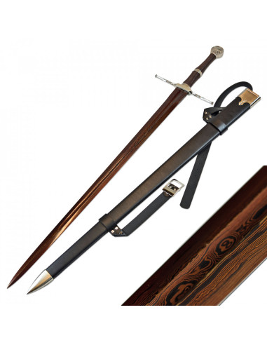 Espada de Aço de Geralt de Rivia The Witcher, Edição Blood Damascus