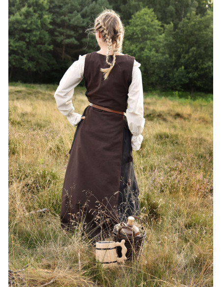 Jarle vestido medieval sem mangas em...