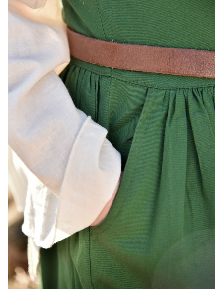 Vestido medieval sem mangas Lene em...