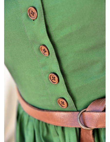 Vestido medieval sem mangas Lene em...