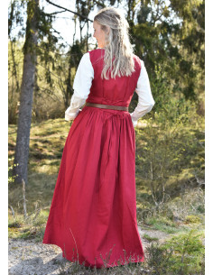 Vestido Medieval Sem Mangas Red Lene 2