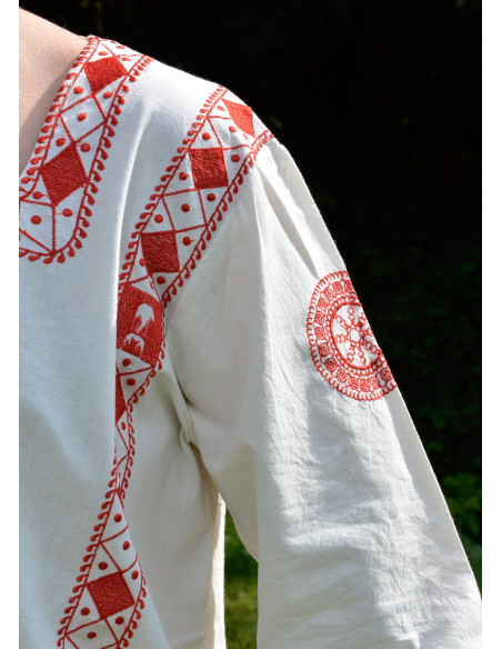 Túnica romana de manga comprida com...