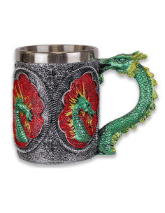 Copo Dragão Chinês para colecionadores, 11,5 cm.