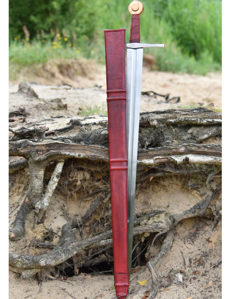 Armando a espada medieval de Lübeck...