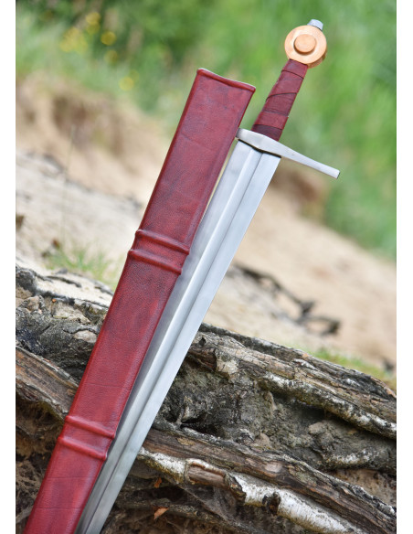 Armando a espada medieval de Lübeck...