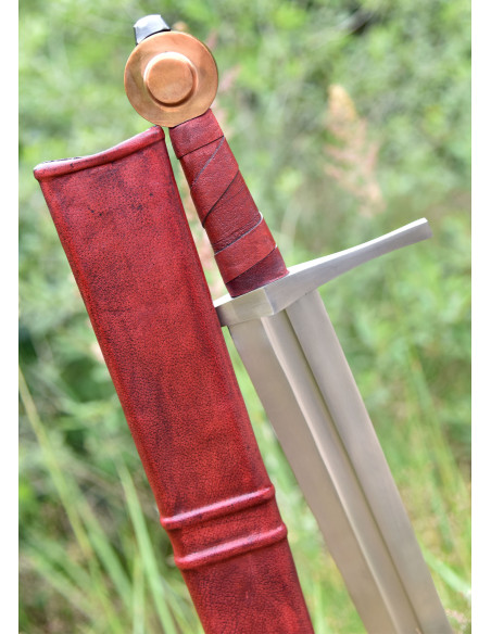 Armando a espada medieval de Lübeck...