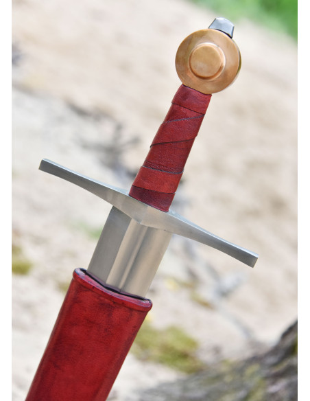 Armando a espada medieval de Lübeck...